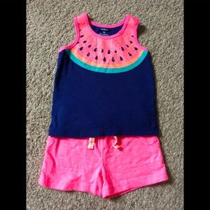 Watermelon toddler girl outfit